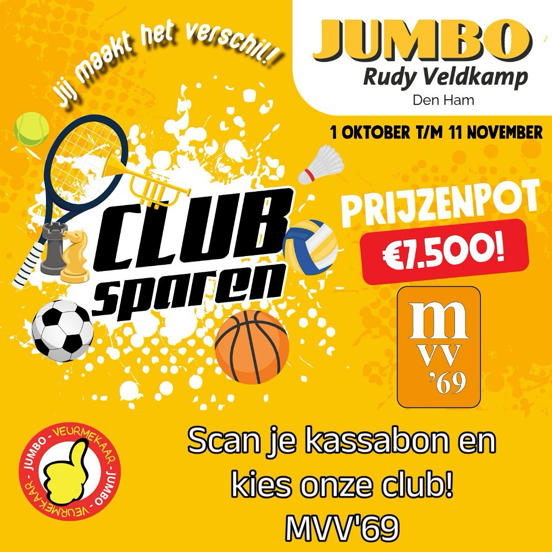 Clubsparen bij Jumbo Rudy Veldkamp
