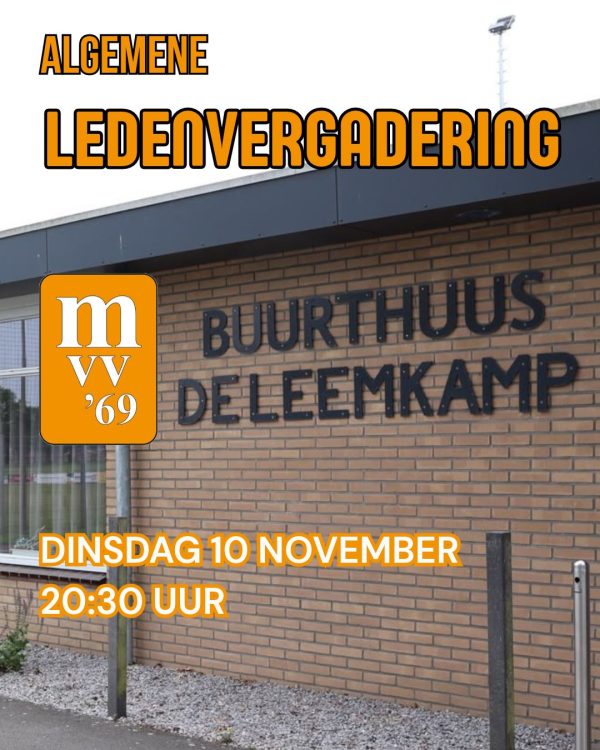 Algemene ledenvergadering 10 november